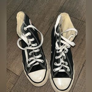 Black high top converse women’s size 7
